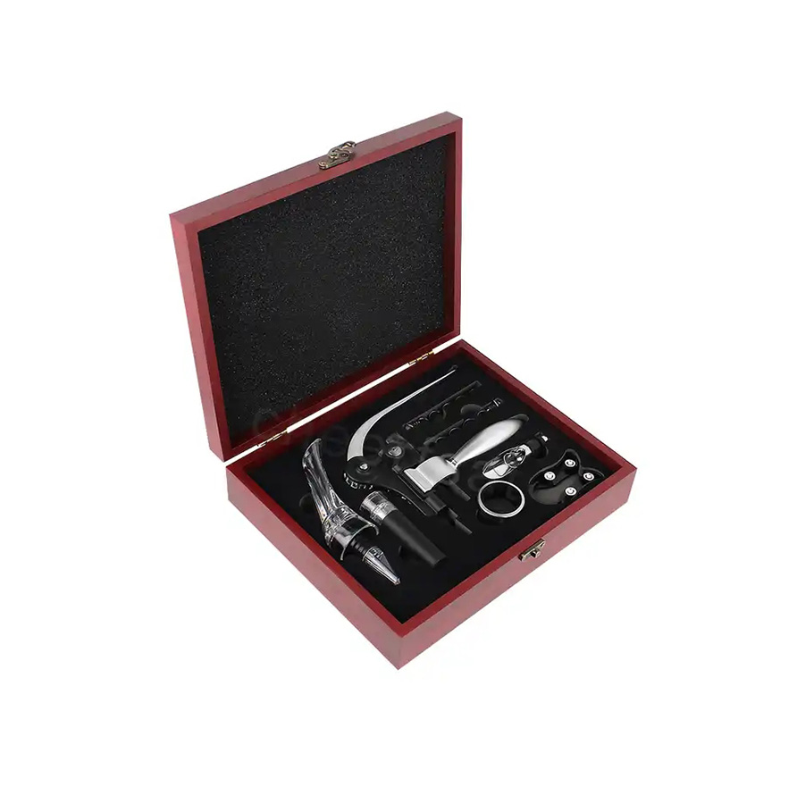 Rabbit Wine Opener Gift Set in Wooden BoxWine Accessories Gift Set