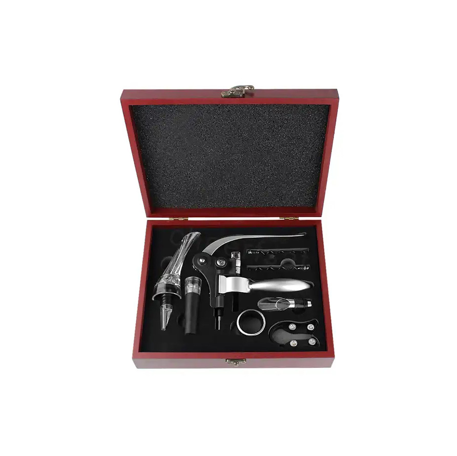 Rabbit Wine Opener Gift Set in Wooden BoxWine Accessories Gift Set