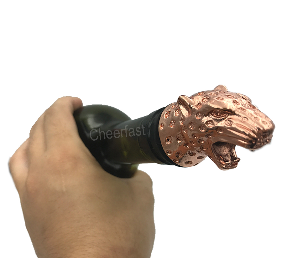 Leopard Design Animal Bottle PourerWine Bottle PourersShenzhen